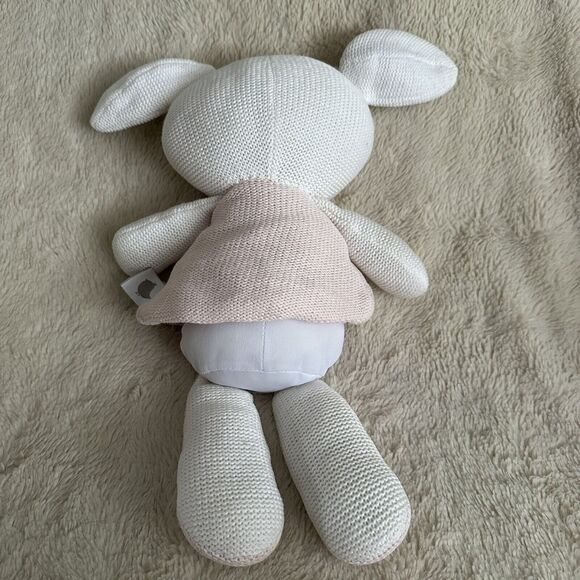 Living Textiles Rory Puppy 12" Plush Rattle Lovey Dog Knitted Stuffed Animal - Picture 4 of 6